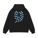Amiri hoodie patchwork color snake print