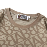 Bathing Ape T-Shirt Embroidered with Letters Short Sleeve T-Shirt