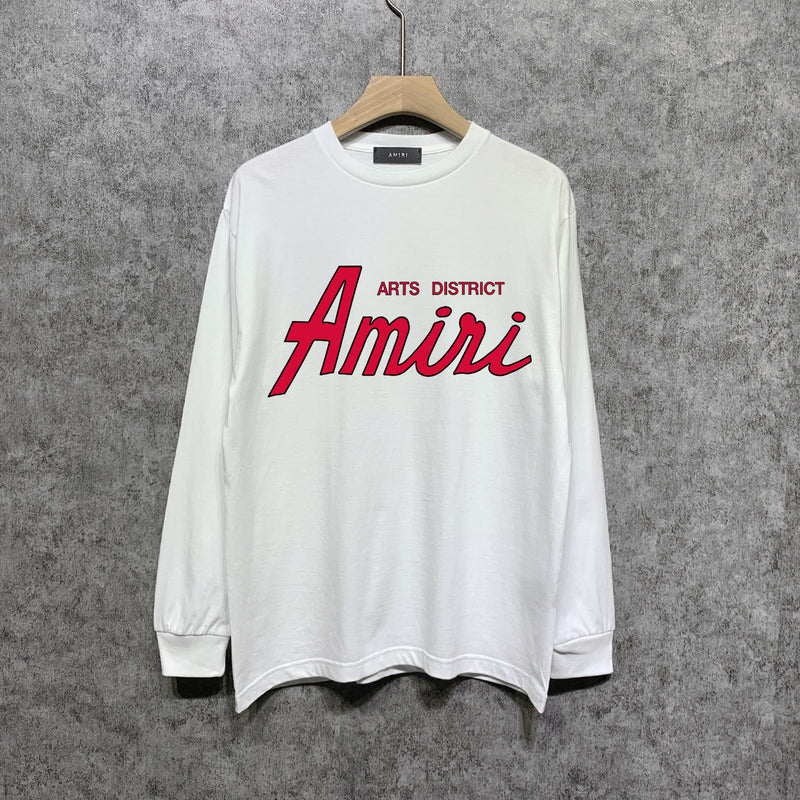 Amiri long sleeve shirts stroke pure letterprinting