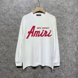 Amiri long sleeve shirts stroke pure letterprinting