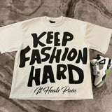 Street Unisex T-shirt Hip Hop Punk Vintage Short Sleeve