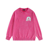 Amiri washed sweatshirt large radar printing washed and distressed