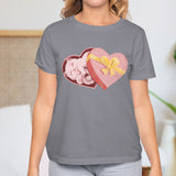 Valentine's Day T-Shirts Couple Love Print Sweet Style