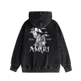 Amiri washed hoodie MA washed old print