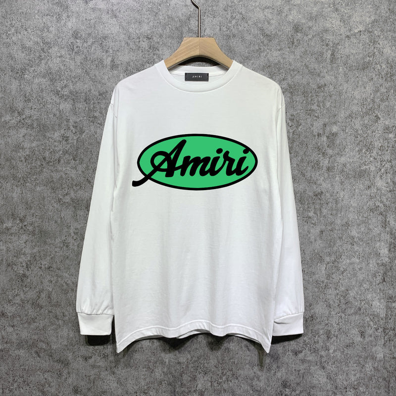 Amiri long sleeve shirts oval letterprinting