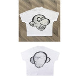 Street Unisex T-shirt Cartoon Pattern Street Tee