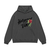 Amiri hoodie hollywood rose printing