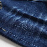 Mens Fashion Jeans Ripped D675#