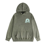 Amiri washed hoodie large radar washed and distressed printing