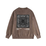 Amiri washed sweatshirt simple standard square scarf printing washed and distressed