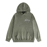 Amiri washed hoodie letter-filled printing distressed printing