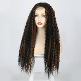 Women's Wigs Middle Part Long Curly Lace Front Wig