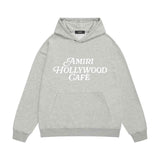 Amiri hoodie hollywood font printing