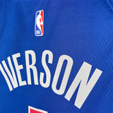 NBA Jerseys 23 season, Pistons, away, No. 1 Blue, Iverson