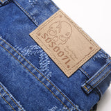 Mens Fashion Jeans Chain embroidery S8261#