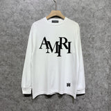 Amiri long sleeve shirts with overlapping letter foam printing