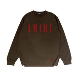 Amiri long sleeve shirts classic letter spider print