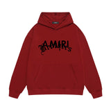 Amiri hoodie letter cross print