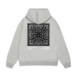 Amiri hoodie simple logo square sleeve print