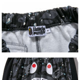 Bathing Ape Pants Shark Head Luminous Starry Sky Casual Pants