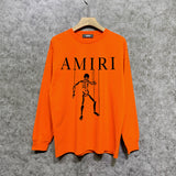 Amiri long sleeve shirts skull puppet printing