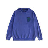 Amiri washed sweatshirt large patchwork colorful snake printing washed and distressed