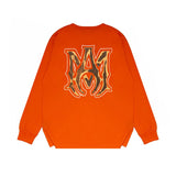 Amiri long sleeve shirts splash paint skeleton printing