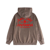 Amiri washed hoodie LA limited art word old print
