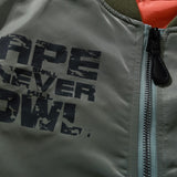 Bathing Ape jacket autumn and winter ape print camouflage sleeve jacket flight suit jacket