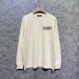 Amiri long sleeve shirts skeleton letterprinting