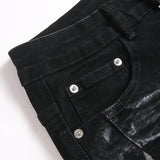 Mens Fashion Jeans Star Rhinestones S3972#