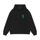 Amiri hoodie vertical small overlapping letterprinting