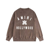Amiri washed sweatshirt Hollywood spider print washed old