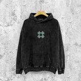 Amiri washed hoodie xiaojian letter group washed and distressed printing