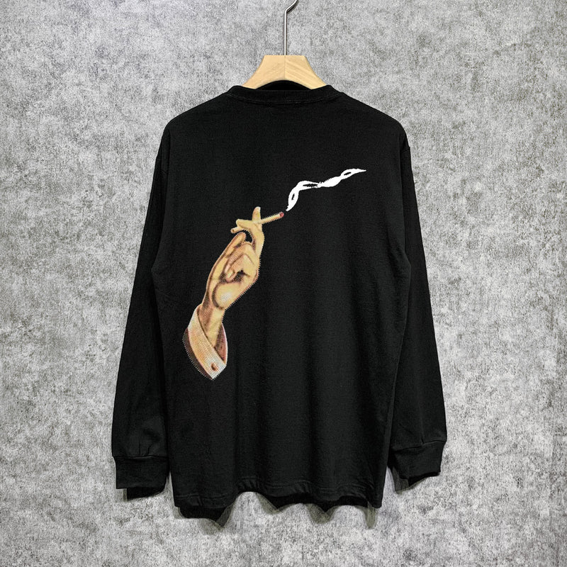 Amiri long sleeve shirts smoke print