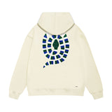 Amiri hoodie patchwork color snake print