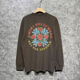Amiri long sleeve shirts flower clusters printing