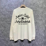 Amiri long sleeve shirts la limited art word printing