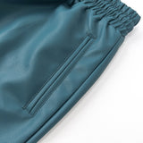 Rhude Shorts Letter Embroidered Elastic PU Leather Shorts Beach Sports Pants