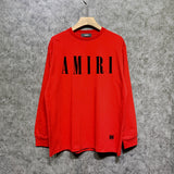 Amiri long sleeve shirts classic letter spider print