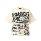 Hellstar T Shirt Vintage Abyss Eye vin Loose Short Sleeve Casual T-Shirt