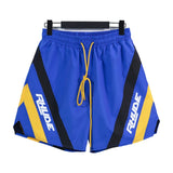 Rhude Shorts Micro-striped color matching casual quick-drying shorts beach pants
