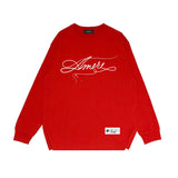 Amiri long sleeve shirts needlework letterprinting