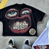 Street Unisex T-shirt Y2K Street Hip Hop T-shirt