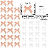 Themed Party Supplies DIY Mini Bow Garland – Double-Sided Polyester Ribbon Bows with Adhesive