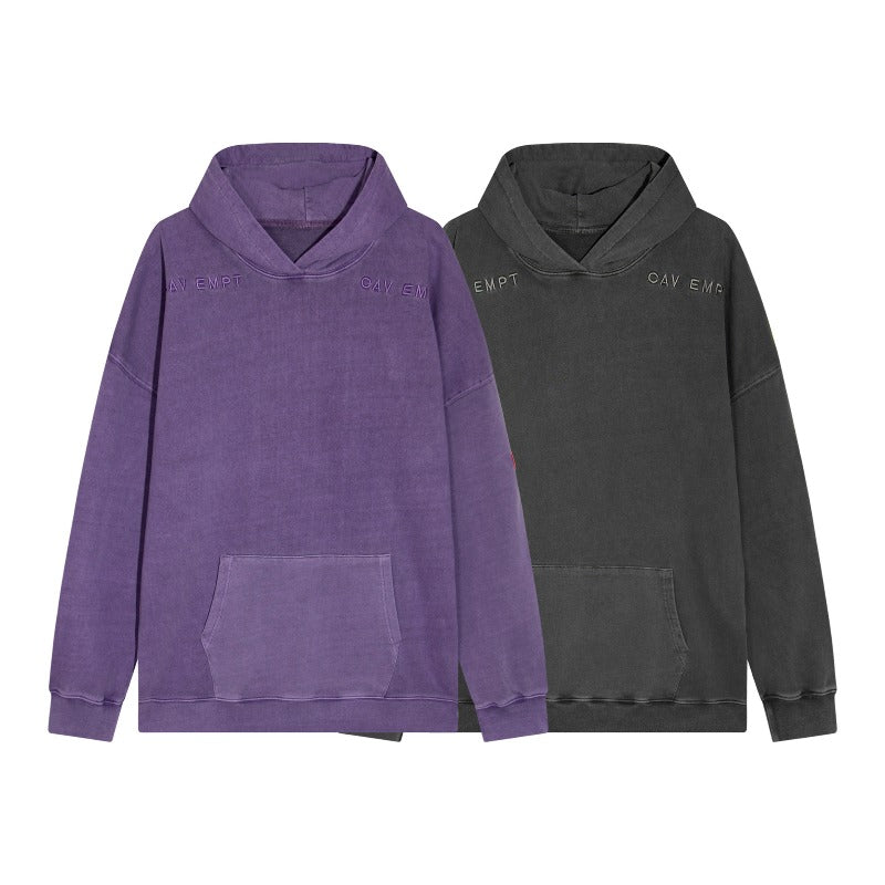 C.e hoodie early spring c.e retro distressed batik loose hoodie sweatshirt