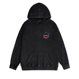 Amiri washed hoodie splattered colorful ring distressed printing