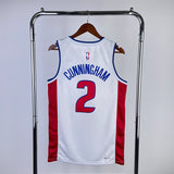 NBA Jerseys 23, Pistons, White 2, Cunningham