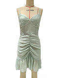 Women Dresses Elegant Chiffon Slim Fit Dress (Hwfs0410)