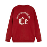 C.e sweatshirt spring & fall c.e printing light-change batik round neck pullover sweatshirt one piece wholesale